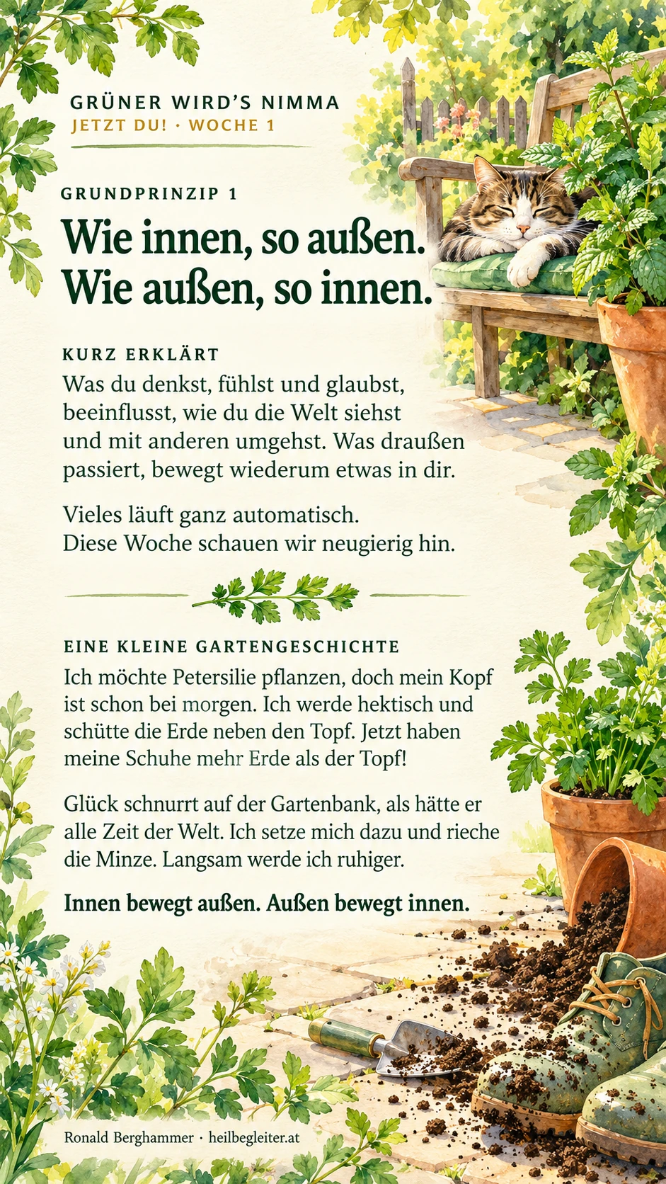 Bilderbuchseite aus Jetzt du: Wie innen, so außen
