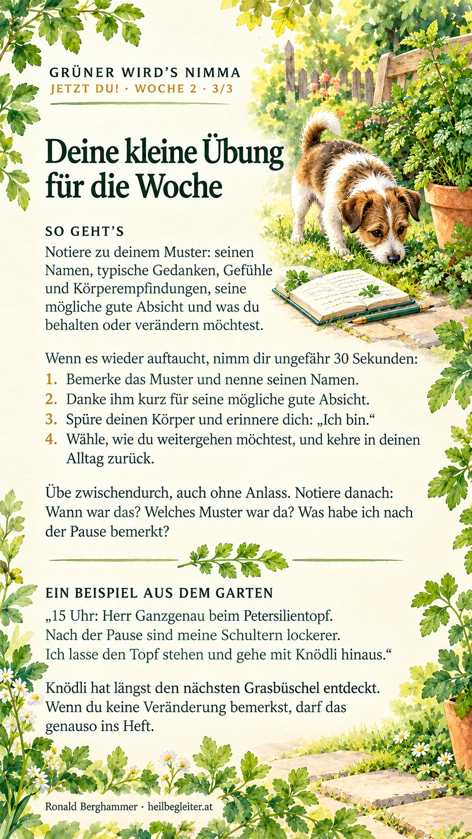 Jetzt du! Woche 2, Bild 3: Ich bin